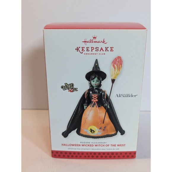 Hallmark Ornament Halloween Wicked Witch of West Wizard Oz Madame Alexander - Picture 1 of 10